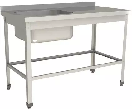 Стол с моечной ванной Restoinox ВМЦР/1-14/6-БЛО-ЭН