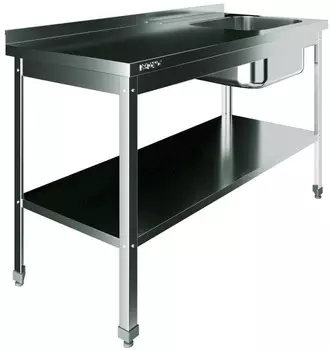 Стол с моечной ванной Restoinox ВМЦР/1-14/6-БПП-ЭН