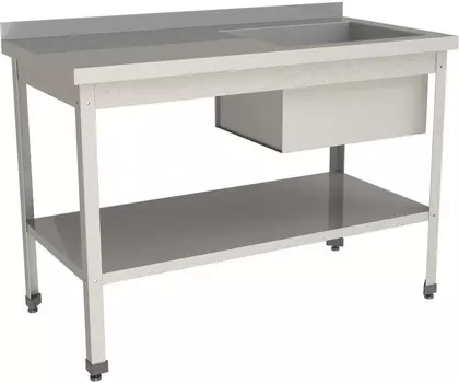 Стол с моечной ванной Restoinox ВМСР/1-11/7-БПП-ЭЦ