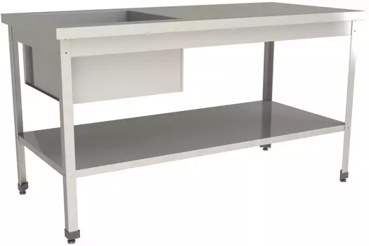 Стол с моечной ванной Restoinox ВМСР/1-12/7-П-ЭН