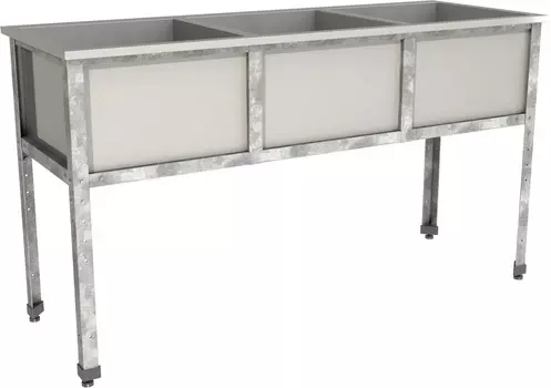 Ванна моечная треххсекционная Restoinox ВМС-3/4-ЭЦ