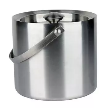 Ведро для льда 3л d 18,5см h17см нерж с крышкой Kingtex P.L. Proff Cuisine | KXB-A1081C bar