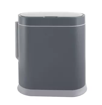 Ведро мусорное с ёршиком сенсорное Foodatlas JAH-6712 8 л, серый