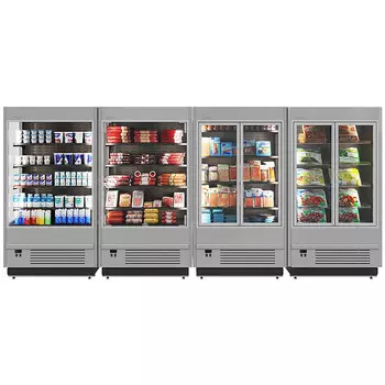 Витрина холодильная Carboma FC 20-07 VM 1,0-1 LIGHT (фронт X0) 9006-9005