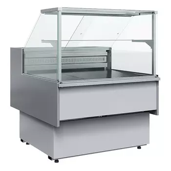 Витрина холодильная Carboma GC110 SV 1,25-1 0011-9006 (статика, с боковинами)