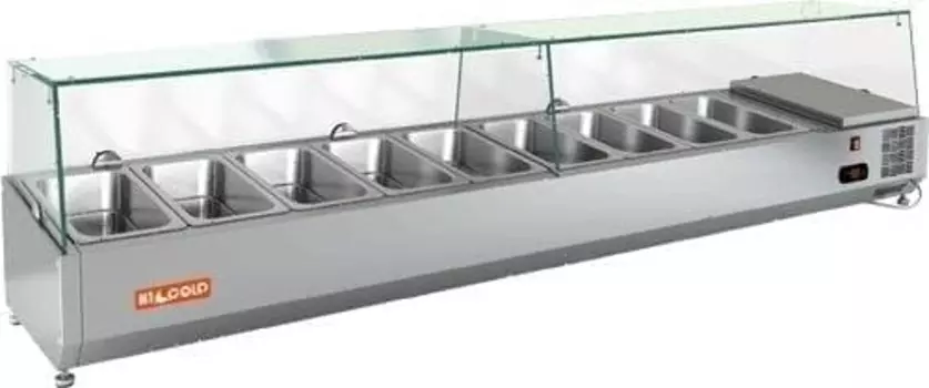 Витрина холодильная для ингредиентов Hicold VRTG 1970 стекло