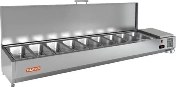 Витрина холодильная для ингредиентов Hicold VRTU 1970 с крышкой