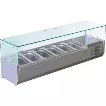 Витрина холодильная для ингредиентов Hurakan HKN-VRX1400/330