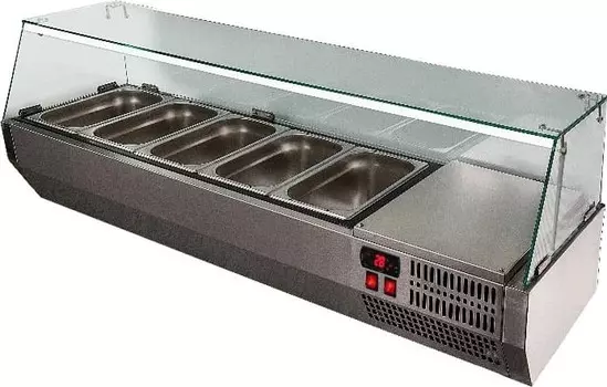 Витрина холодильная для ингредиентов Polair VT2vG (1/3) (П0000017181)