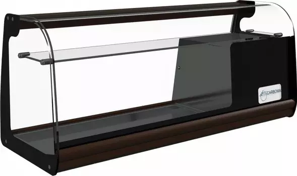 Витрина холодильная настольная Carboma A37 SM 1,8-11 (ВХСв-1,8 XL) (8 GN 1/3 + полка)