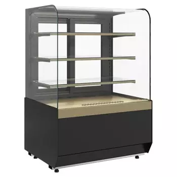 Витрина кондитерская Carboma Radius KR70 VM 0,9-1 Light (Bronze 9005-0109)