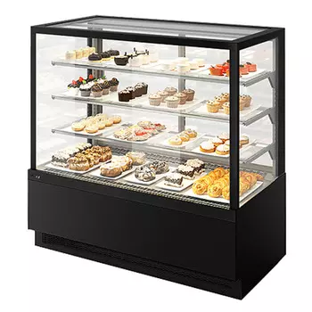 Витрина кондитерская Chilz Vete Kub 90 черный муар/металлик