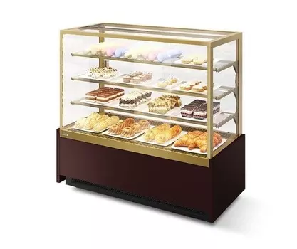 Витрина кондитерская Chilz Vete Kub 90 шоколад/золотой глянец