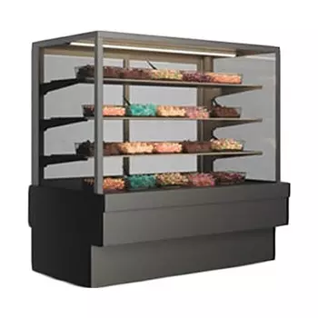 Витрина кондитерская Enteco Master СУЛА PREMIUM 130 (ВВ-0,38-1,9-1-4В) RAL9005 черная