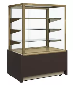 Витрина кондитерская Kayman K-ВК-1300 Квадро Бронза