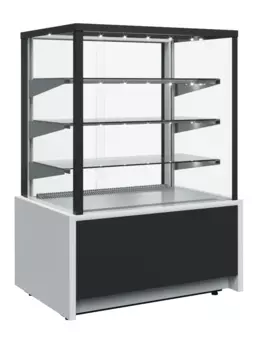 Витрина кондитерская Kayman K-ВК-1300 Квадро серебро