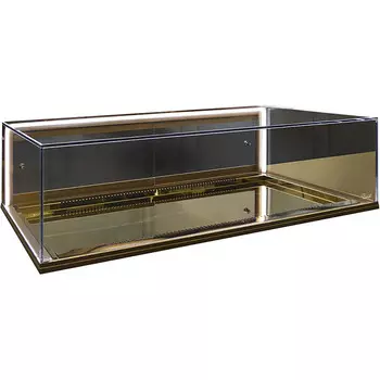 Встраиваемая горизонтальная кондитерская витрина Finist Glassier58 Gold Gg-10/55/3