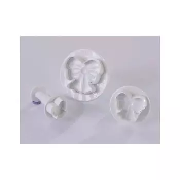 Вырубка Martellato 40-W158S с выталкивателем, Бант 20/32/43мм (набор 3шт)