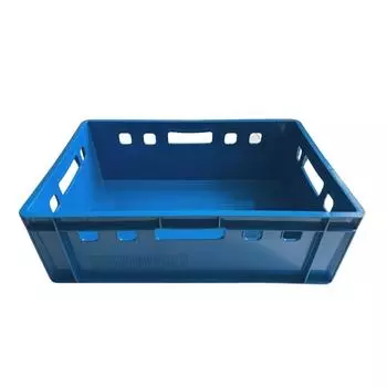 Ящик 600*400*200мм Е2 прямой, сплошной синий Resto (Россия)