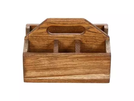 Ящик для сервировки 210х150 мм деревянный с ручкой