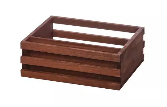 Ящик для сервировки деревянный с отделением для салфеток 200х160 мм