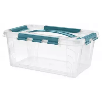 Ящик универсальный с замком и ручкой Restola 433234114 4,2л (290х190х124) прозрачный