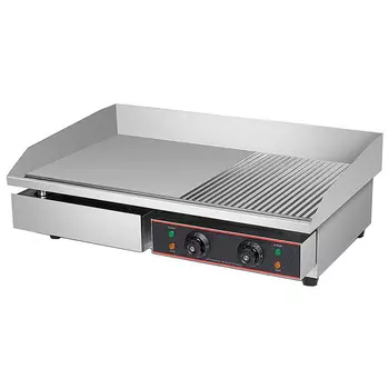 Жарочная поверхность Rosso HEG-822 гладкая + рифленая