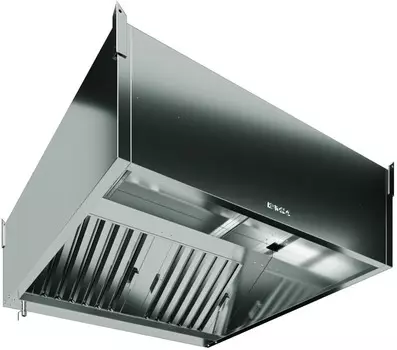 Зонт приточно-вытяжной пристенный Restoinox ЗПВПКП-11/10 с подсветкой