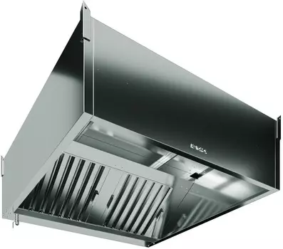 Зонт приточно-вытяжной пристенный Restoinox ЗПВПКП-23/08 с подсветкой