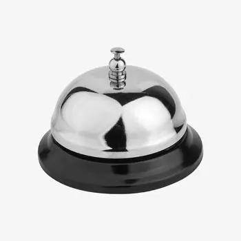 Звонок барный 8,5х6см хром.сталь MGsteel