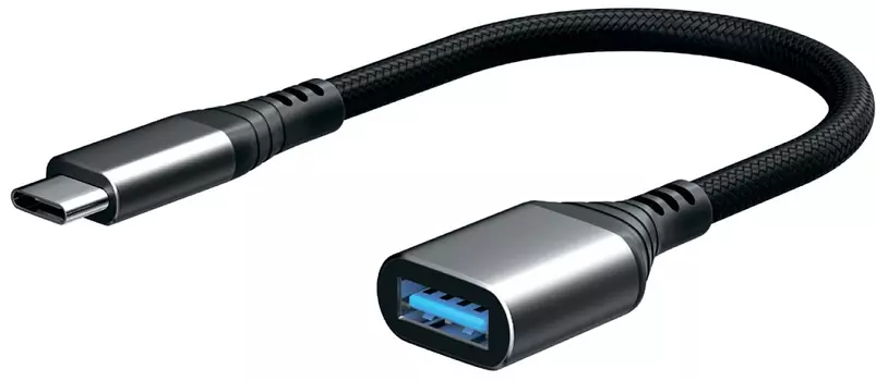 Адаптер moonfish USB-C - USB-A 3.0, серый