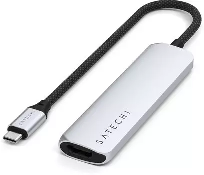 Адаптер Satechi USB-C 4 in 1, серебристый