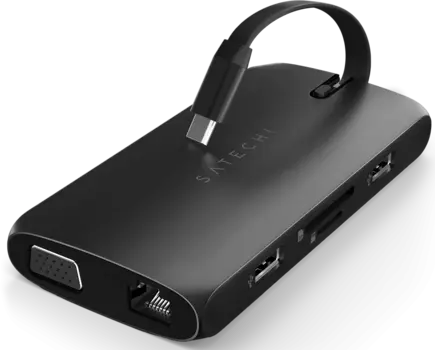 Адаптер Satechi USB-C On-the-Go Multiport Adapter, черный