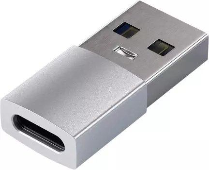 Адаптер USB-A / USB-C, серебристый