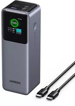 Аккумулятор UGREEN PB722, PD, 25000 mAh, серый