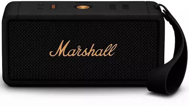 Акустика портативная Marshall Middleton, черный + бронзовый