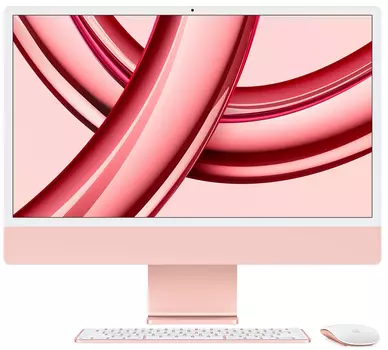 Apple iMac 24" Retina 4,5K, M3 (8C CPU, 10C GPU, 2023), 8 ГБ, 256 ГБ SSD, розовый