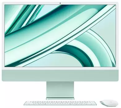 Apple iMac 24" Retina 4,5K, M3 (8C CPU, 10C GPU, 2023), 8 ГБ, 512 ГБ SSD, зеленый