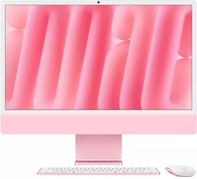 Apple iMac 24" Retina 4,5K (M4 8C CPU, 8C GPU, 2024), 16 ГБ, 256 ГБ SSD, розовый