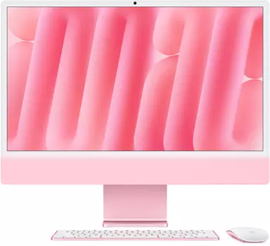 Apple iMac 24" Retina 4,5K (M4 10C CPU, 10C GPU, 2024), 16 ГБ, 256 ГБ SSD, розовый