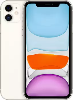 Apple iPhone 11, 64 ГБ, белый (новая комплектация)