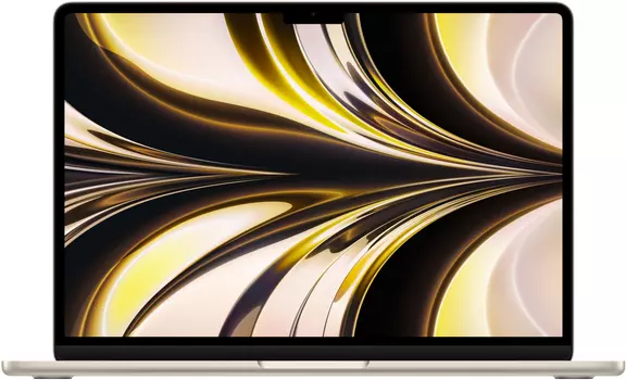Apple MacBook Air 13" (M2, 8C CPU/8C GPU, 2022), 16 ГБ, 256 ГБ SSD, «сияющая звезда»