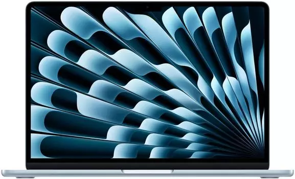 Apple MacBook Air 13" (M4, 10C CPU/10C GPU, 2025), 24 ГБ, 512 ГБ SSD, «небесно-голубой»
