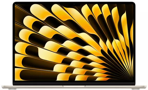 Apple MacBook Air 15" (M3, 8C CPU/10C GPU, 2024), 16 ГБ, 1 ТБ SSD, «сияющая звезда»