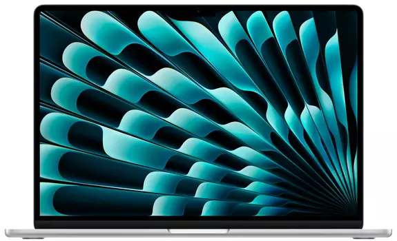 Apple MacBook Air 15" (M3, 8C CPU/10C GPU, 2024), 8 ГБ, 256 ГБ SSD, 35 W, серебристый