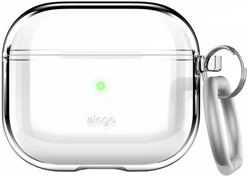 Чехол Elago Clear Hang для AirPods 3, пластик, прозрачный