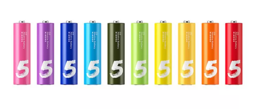 Батарейки Xiaomi AA Rainbow Batteries, 10 шт., Разноцветный