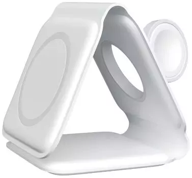 Беспроводное зарядное устройство moonfish 3в1, 15 Вт, белый