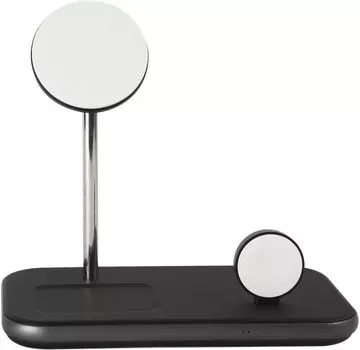 Беспроводное зарядное устройство moonfish 3в1, вертикальное, черный