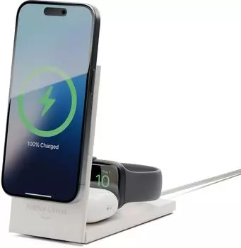 Беспроводное зарядное устройство Native Union Rise 3-in-1 Qi2, песочный